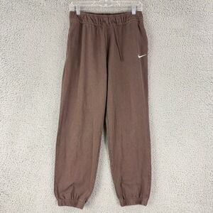 Nike Sportswear Essential Joggers Womens S Brown Sweatpants DM6419-237 Fleece